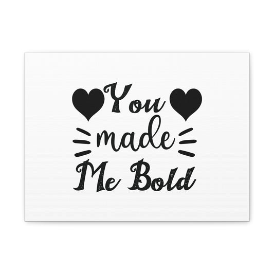 You Made Me Bold Psalms 138:3 Cursive Christian Wall Art Bible Verse Print Ready to Hang