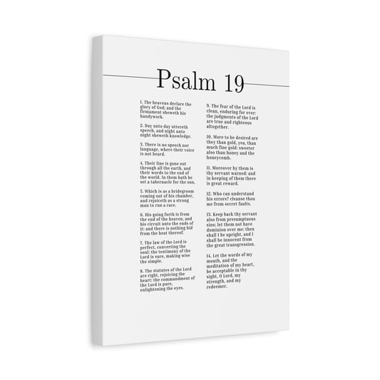 Scripture Canvas Declare The Glory Of God Psalm 19 Christian Wall Art Bible Verse Print Ready to Hang