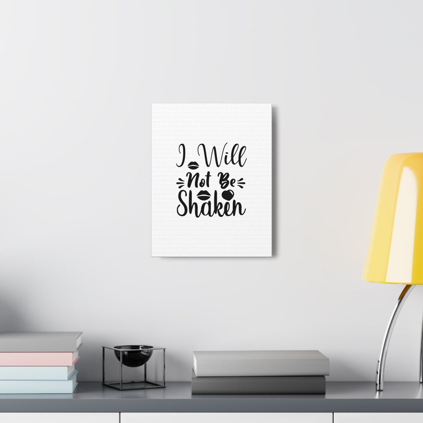 I Will Not Be Shaken Acts 2:25 Christian Wall Art Bible Verse Print Ready to Hang