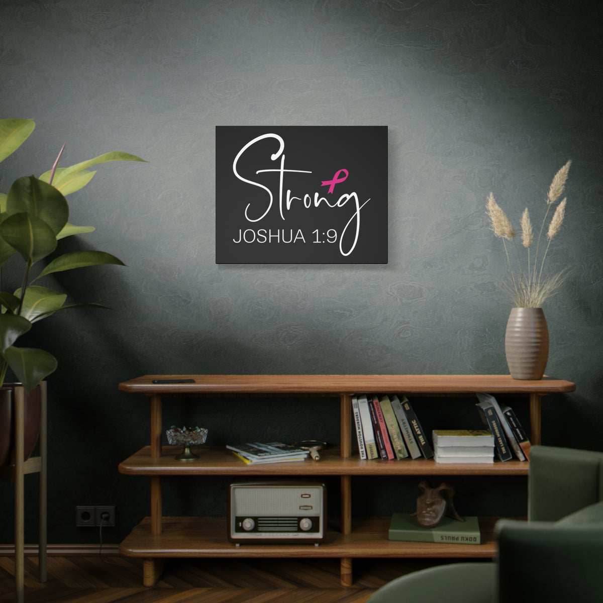 Scripture Walls Strong Joshua 1:9 Bible Verse Canvas Christian Wall Art Ready to Hang Unframed