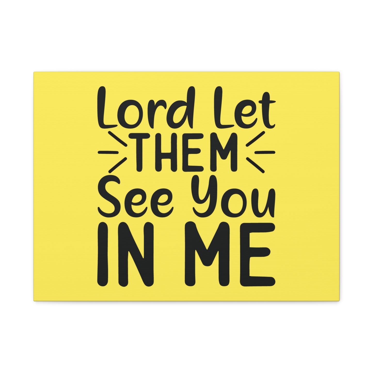 See You In Me Yellow John 17:23 Bible Canvas Christian Wall Art Ready to Hang