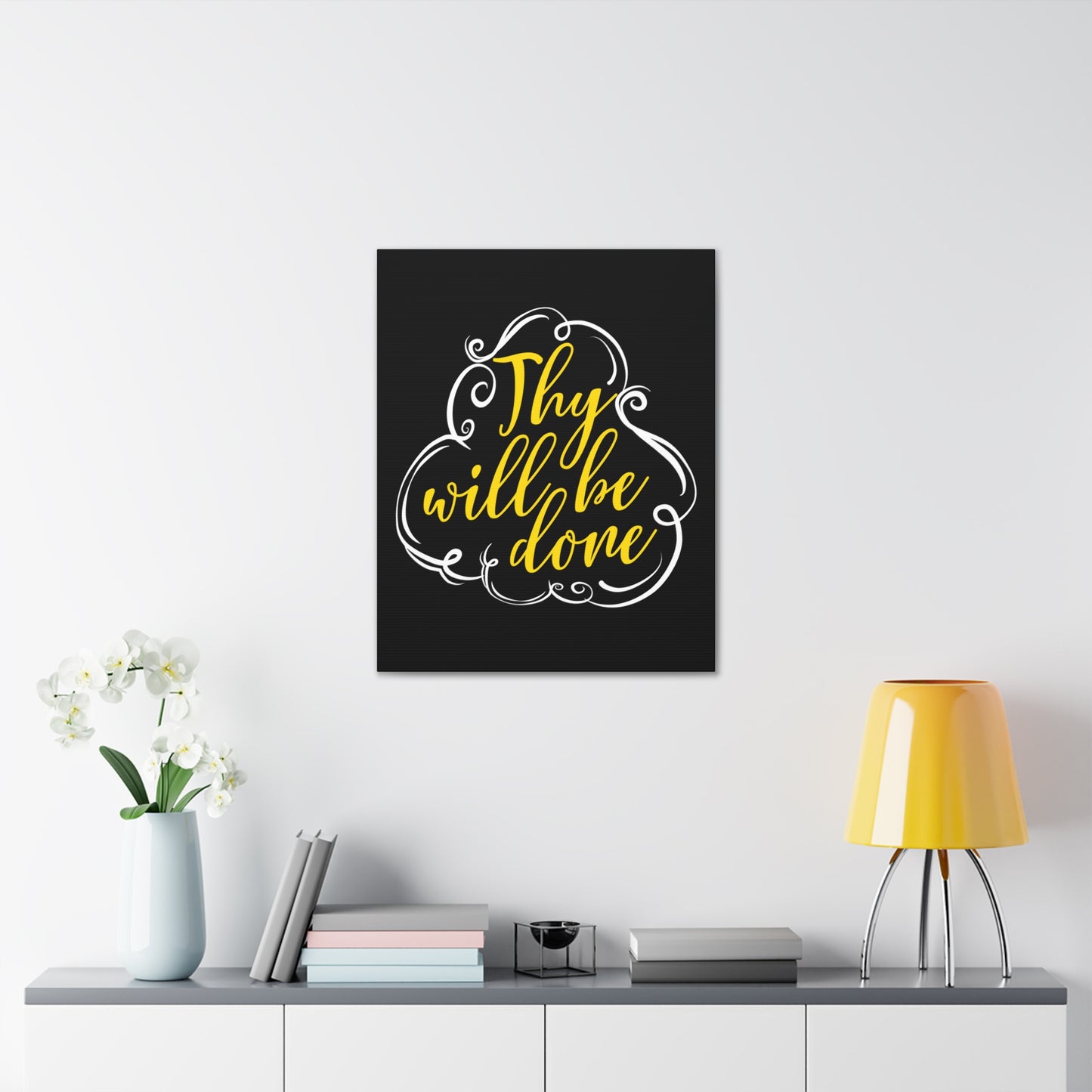 Thy Will Be Done Matthew 6:10 Christian Wall Art Print Ready to Hang
