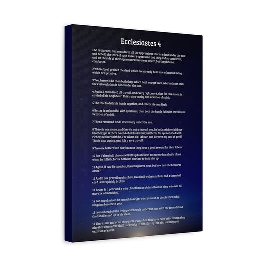 Scripture Walls Consider All Oppressions Ecclesiastes 4 Bible Verse Canvas Christian Wall Art Ready to Hang