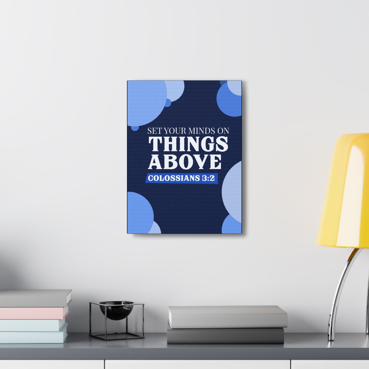 Things Above Colossians 3:2 Christian Wall Art Bible Verse Print Ready to Hang