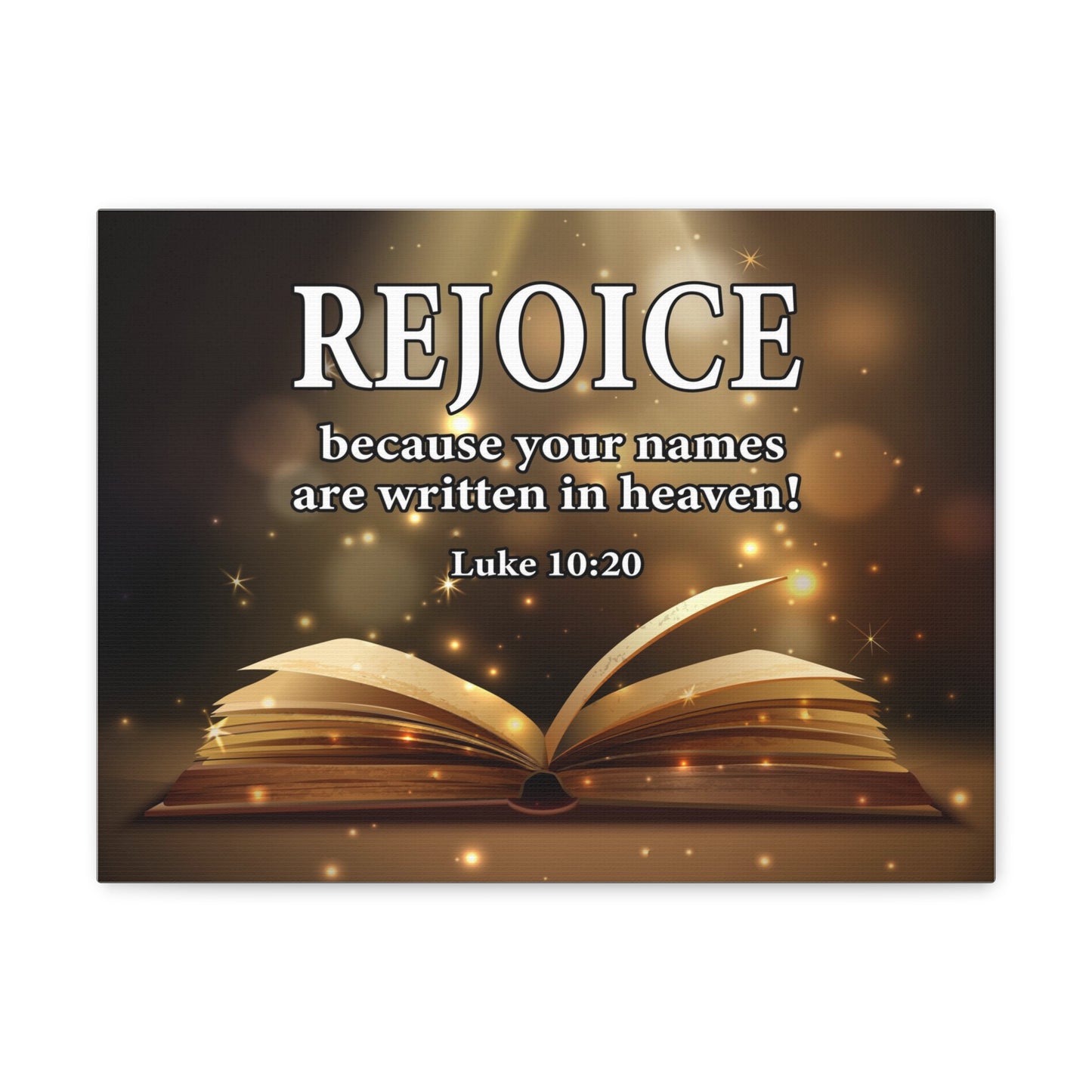 Your Names in Heaven Luke 10:20 Scripture Wall Art Christian Home Decor