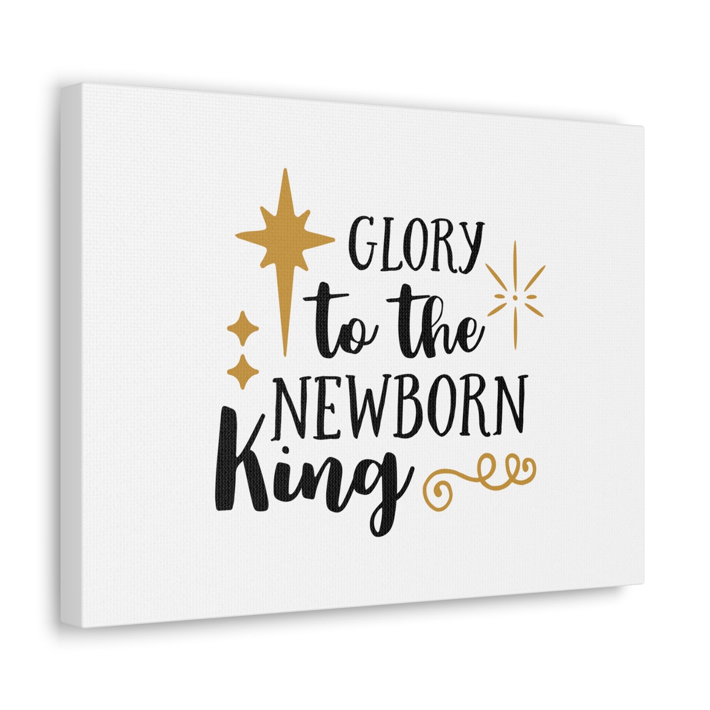 The Newborn King Luke 2:14 Star Christian Wall Art Bible Verse Print Ready to Hang