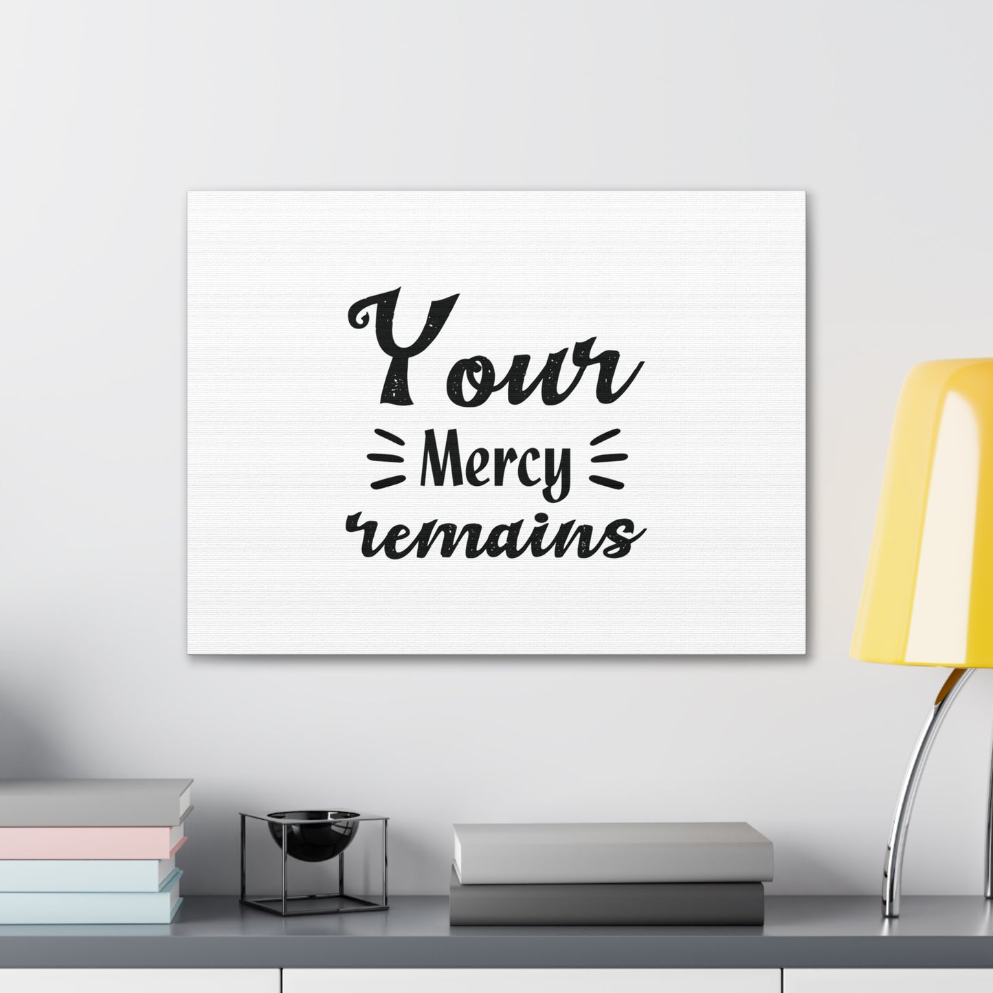 Your Mercy Remains Titus 3:5 Christian Wall Art Bible Verse Print Ready to Hang