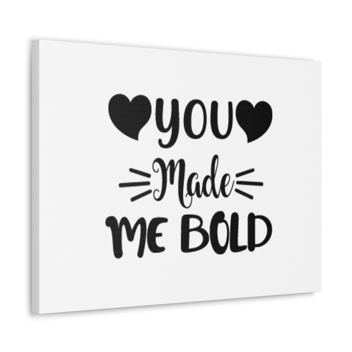 You Made Me Bold Psalms 138:3 Hearts Christian Wall Art Bible Verse Print Ready to Hang