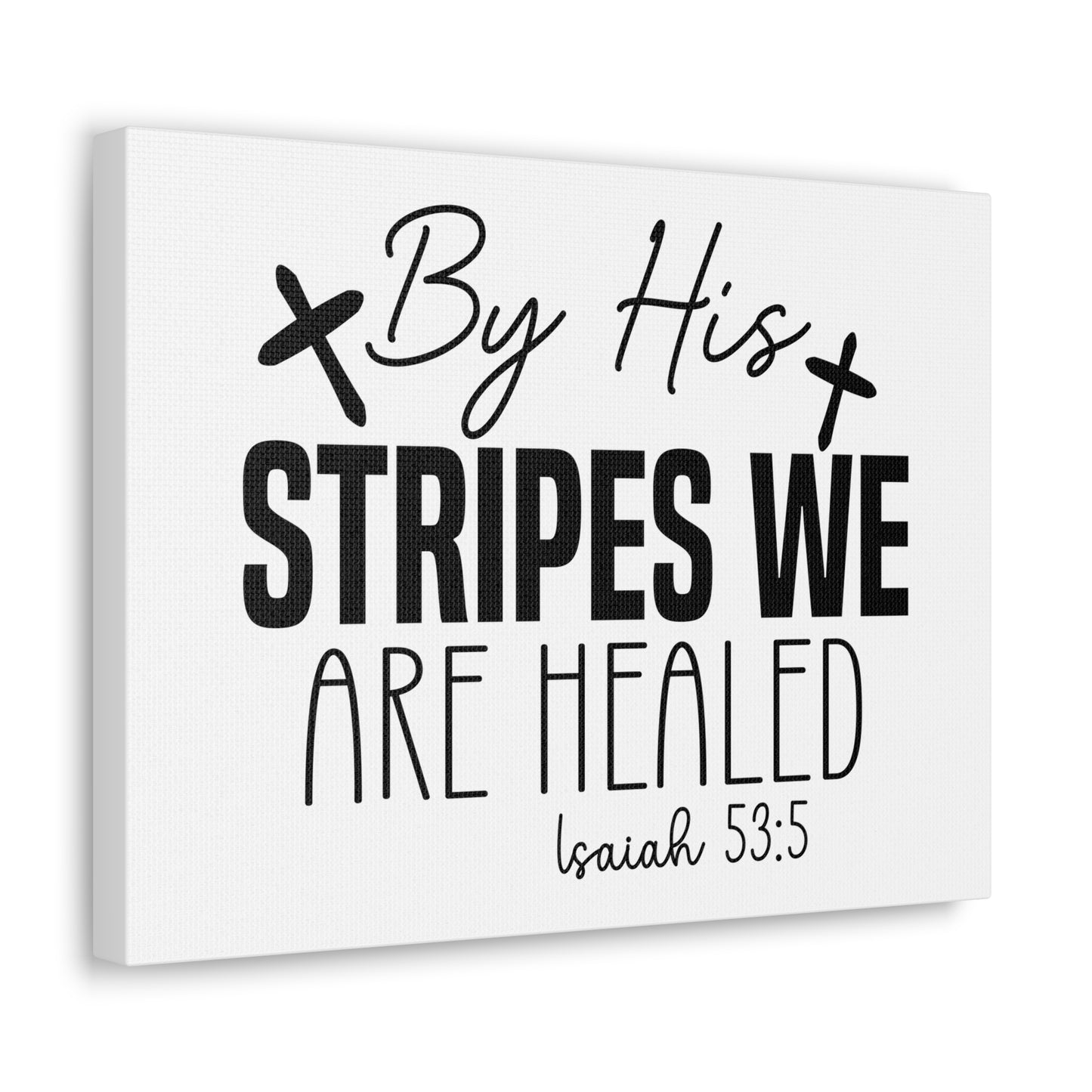 Isaiah 53:5 Rubies Bible Verse Canvas Christian Wall Art Ready to Hang Unframed