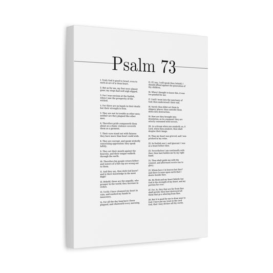 Scripture Canvas Truly God Is Good Psalm 73 Christian Wall Art Bible Verse Print Ready to Hang