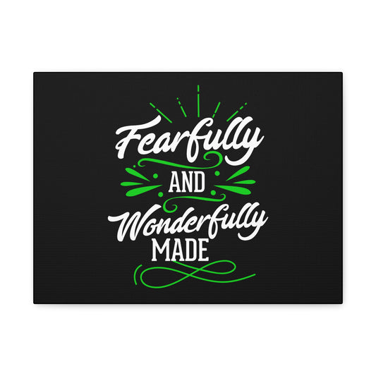 Wonderfully Made Psalm 139:14 Christian Wall Art Print Ready to Hang