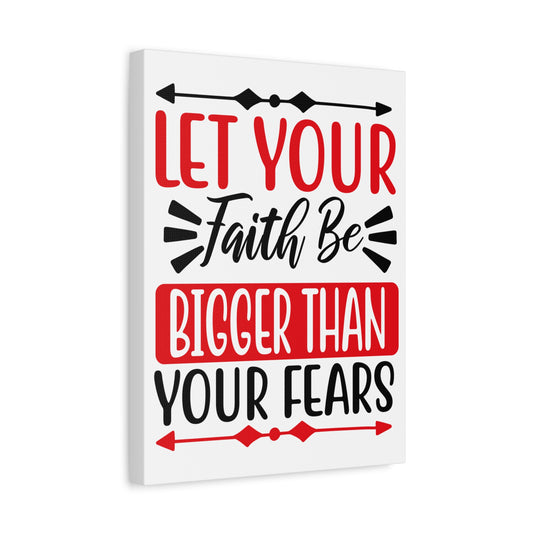 Scripture Canvas Let Your Fate Psalm 34:4 Christian Wall Art Print Ready to Hang
