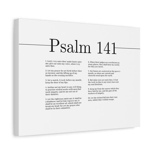 Scripture Canvas In Thee Is My Trust Psalm 141 Christian Wall Art Bible Verse Print Ready to Hang