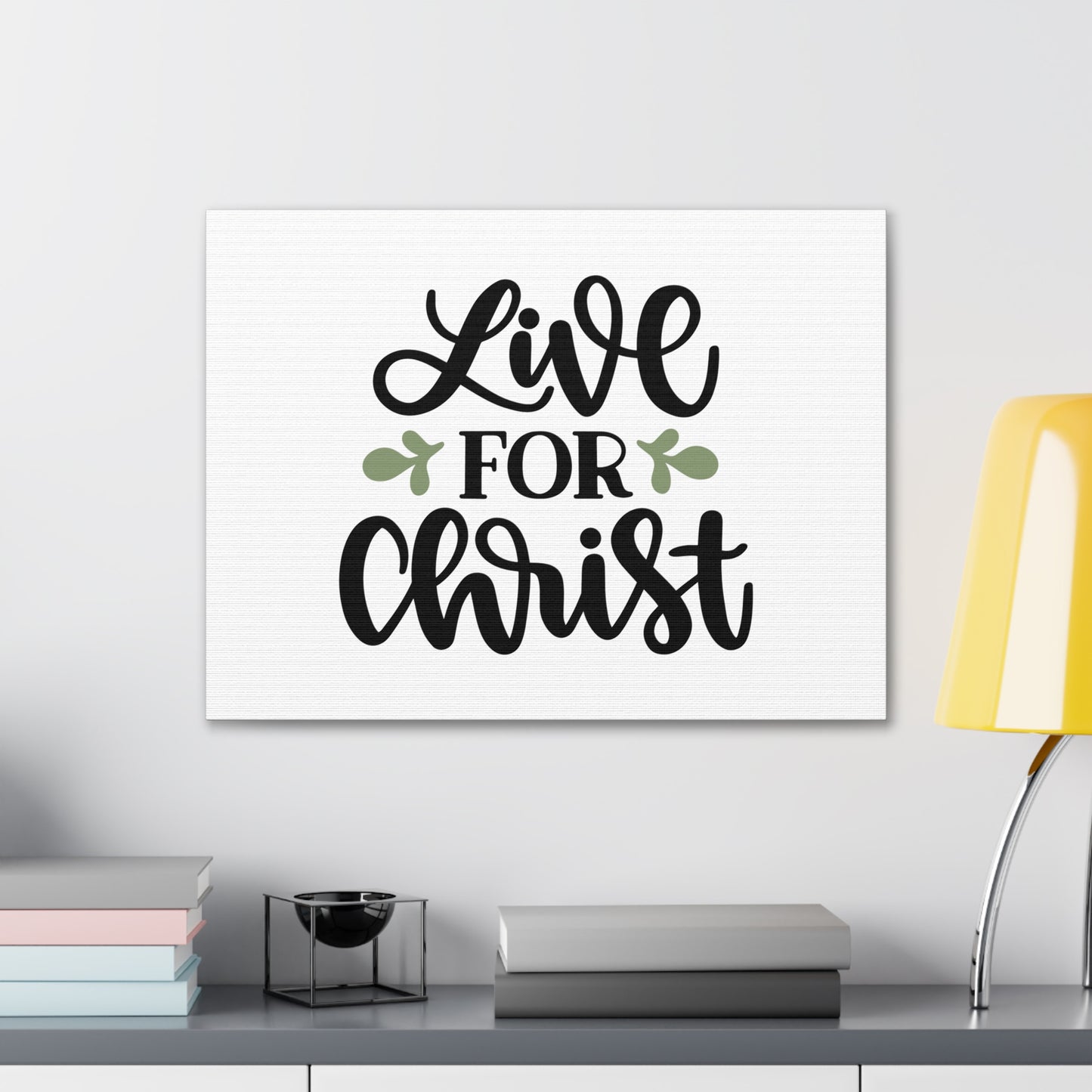 Live For Christ Romans 14:8 Christian Wall Art Bible Verse Print Ready to Hang