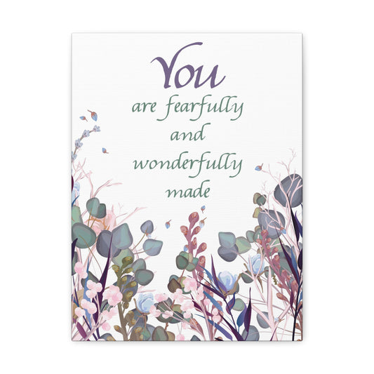 Wonderfully Made Psalm 139:14 Christian Wall Art Bible Verse Print Ready to Hang