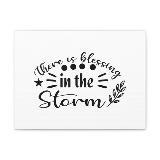 There Is Blessing In The Storm Isaiah 43:2 Christian Wall Art Bible Verse Print Ready to Hang