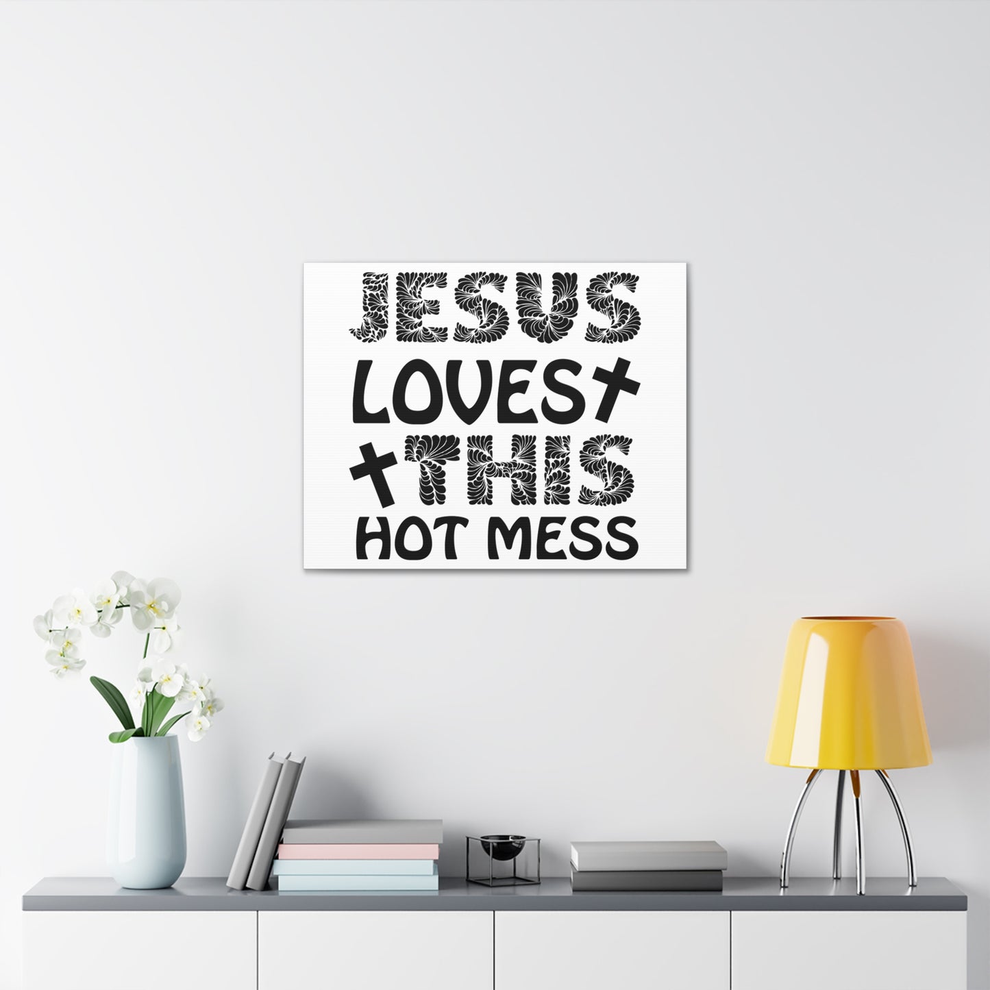 This Hot Mess Revelation 1:5 Christian Wall Art Print Ready to Hang