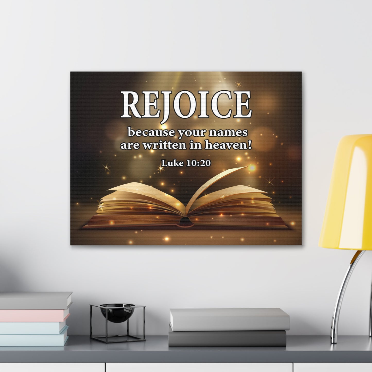 Your Names in Heaven Luke 10:20 Scripture Wall Art Christian Home Decor