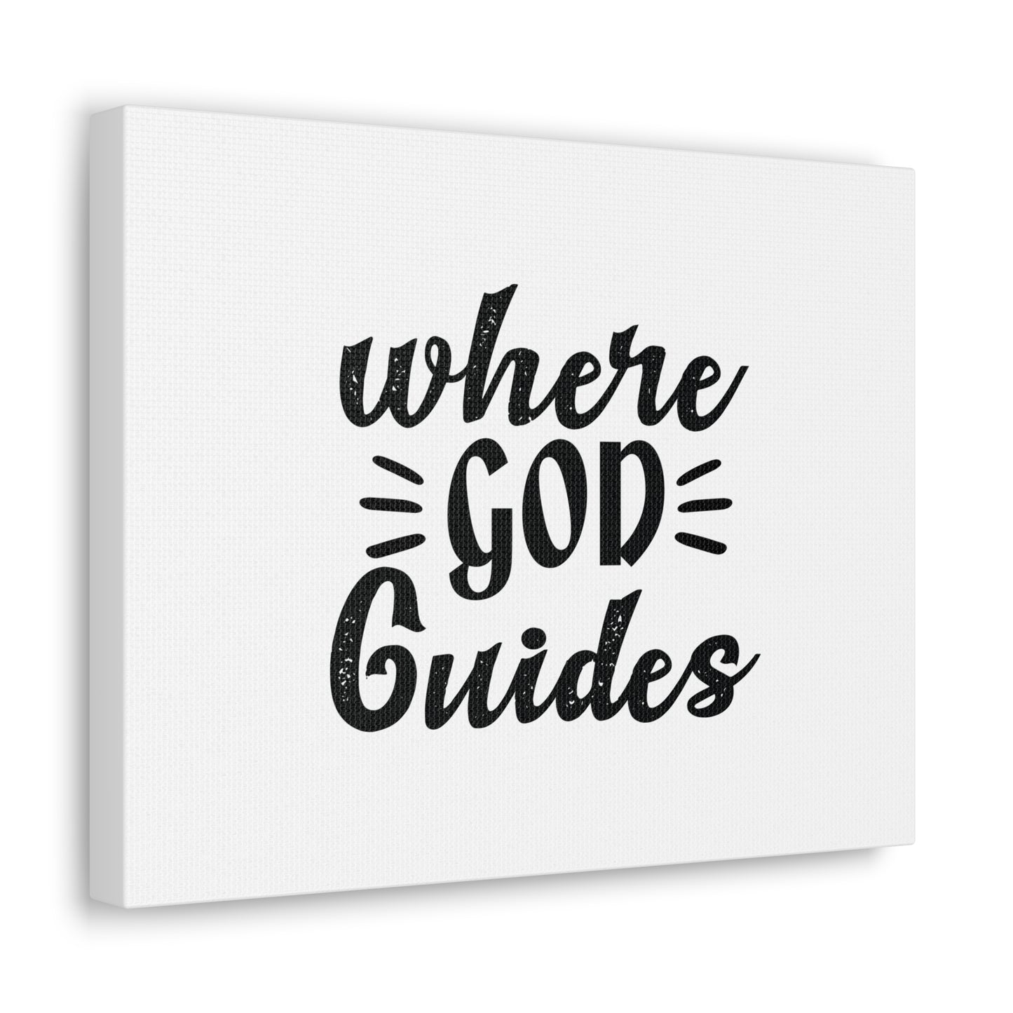 Where God Guides Psalms 32:8 Christian Wall Art Bible Verse Print Ready to Hang