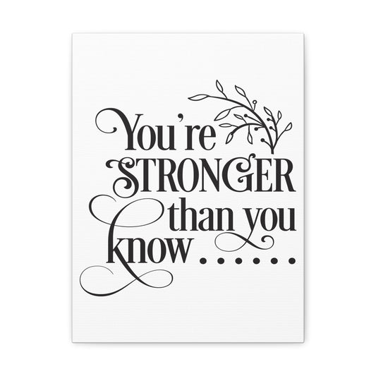 You're Stronger Than Isaiah 40:31 Christian Wall Art Print Ready to Hang