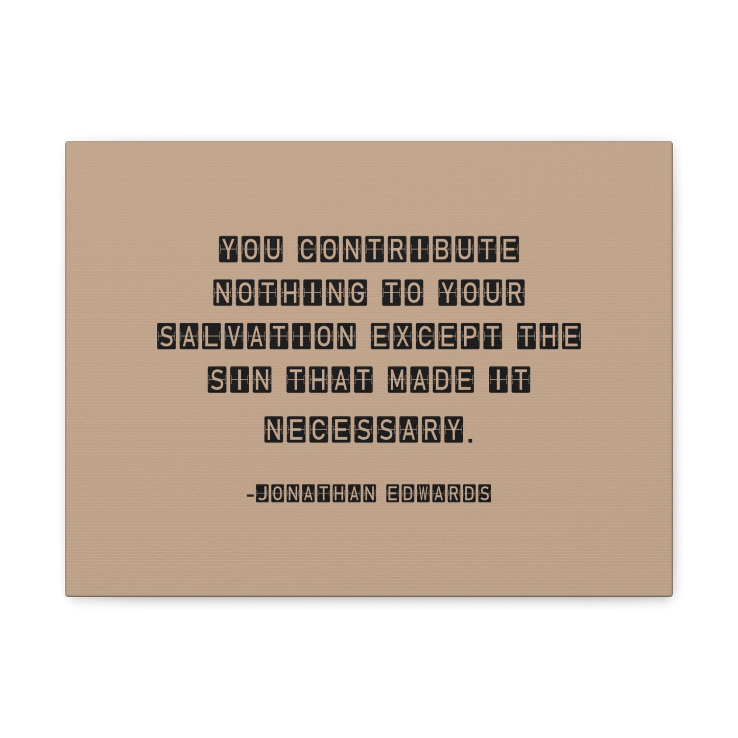 Your Salvation Jonathan Edwards Acts 2:38 Bible Canvas Christian Wall Art Ready to Hang