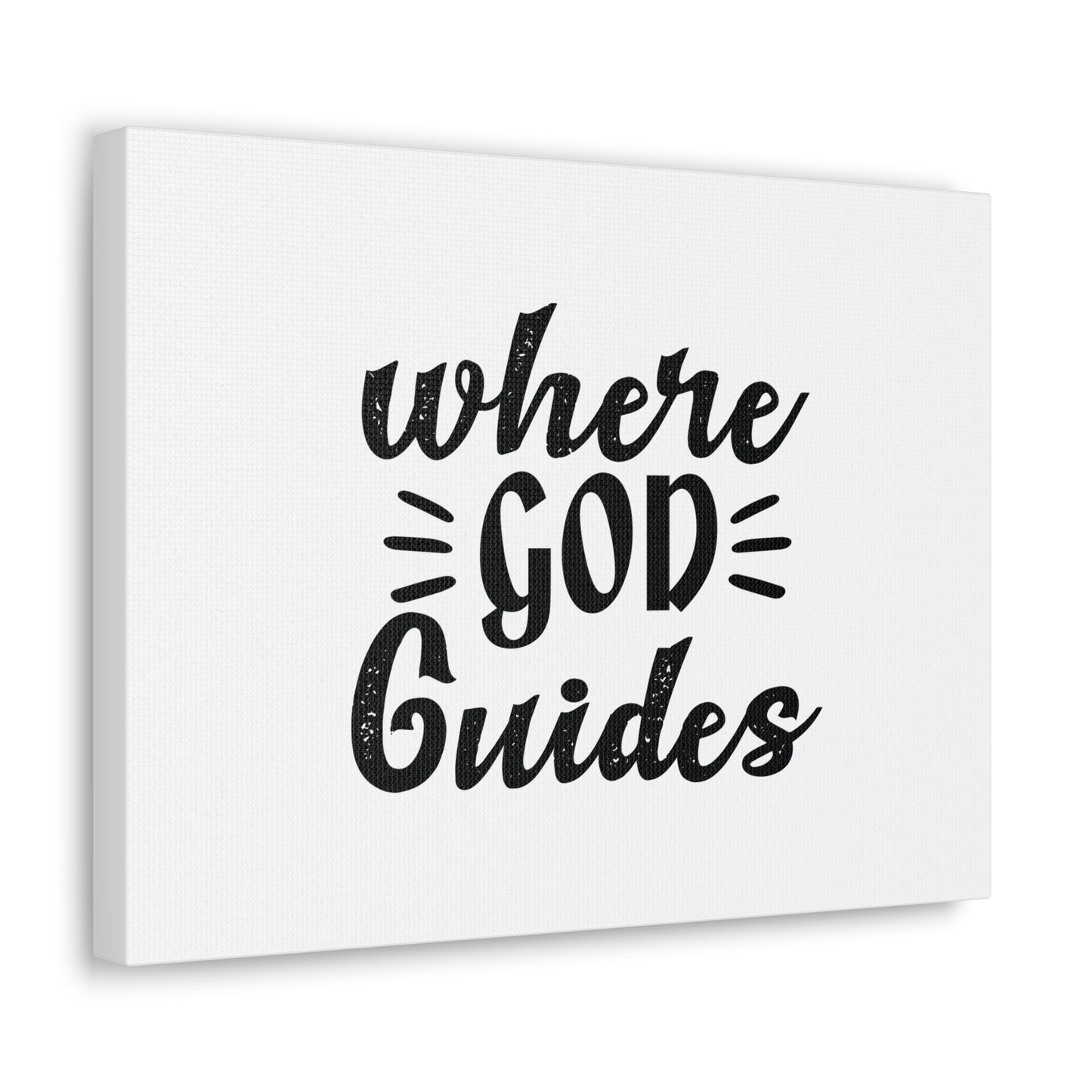Where God Guides Psalms 32:8 Christian Wall Art Bible Verse Print Ready to Hang