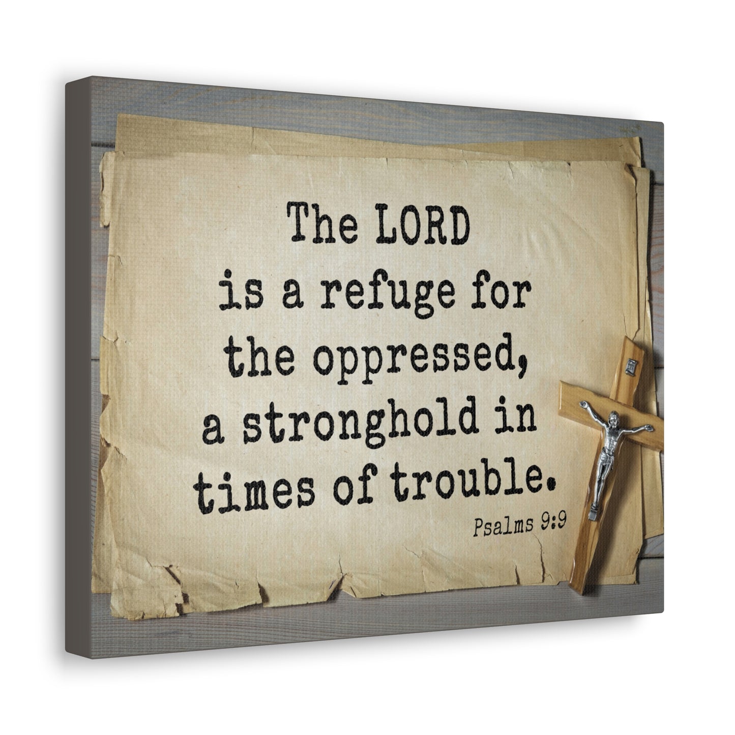 Scripture Walls A Stronghold Psalms 9:9 Bible Verse Canvas Christian Wall Art Ready to Hang