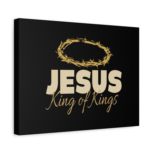 Scripture Walls Jesus King of Kings Bible Verse Canvas Christian Wall Art Ready to Hang Unframed