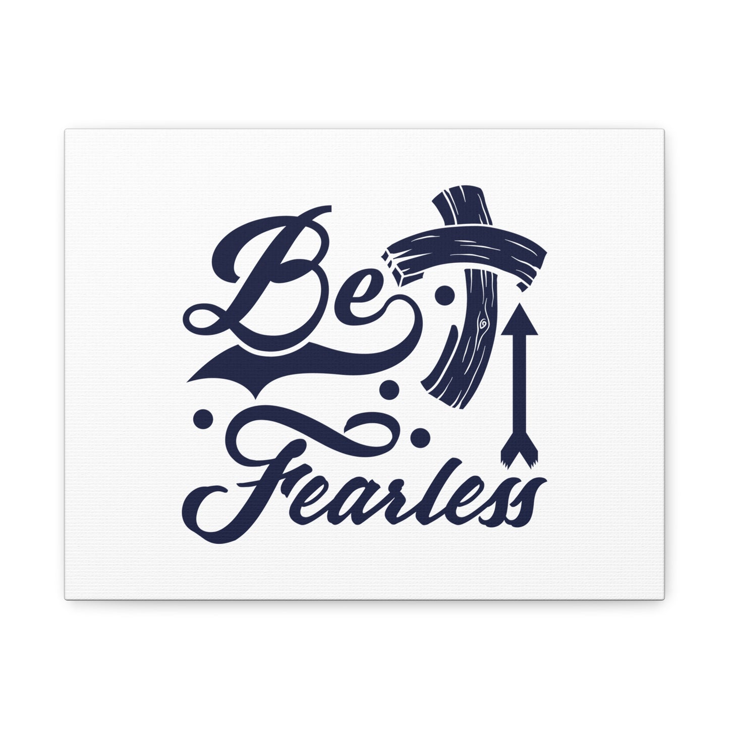 Be Fearless 2 Timothy 1:7 Blue Cross Christian Wall Art Bible Verse Print Ready to Hang