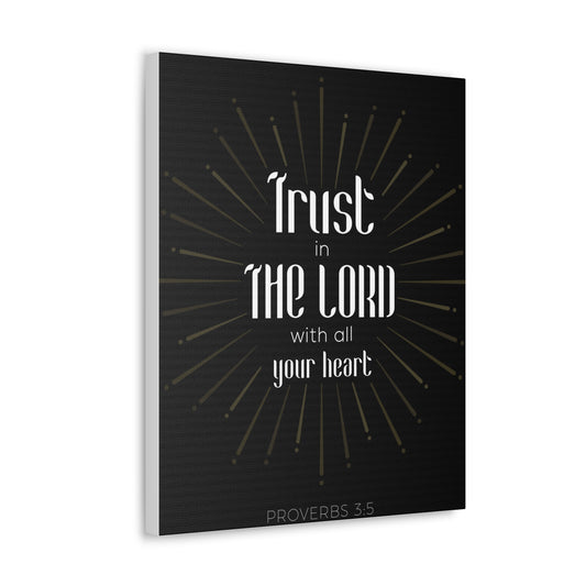 Trust In The Lord Proverbs 3:5 Christian Wall Art Bible Verse Print Ready To Hang