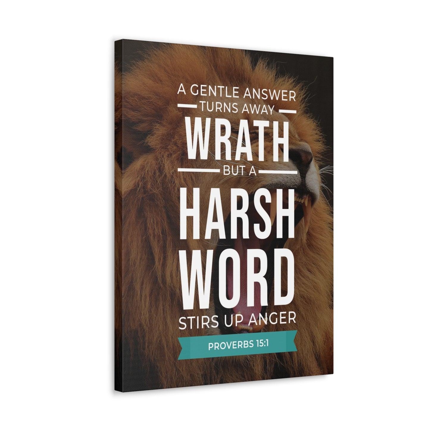 The Tongue of The Wise Proverbs 15:1â Christian Wall Art Bible Verse Print Ready to Hang