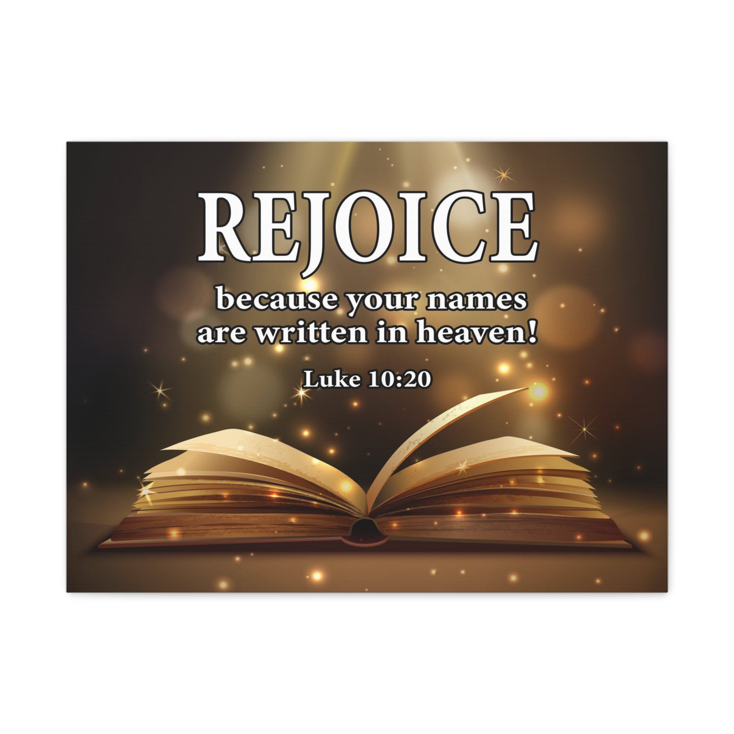 Your Names in Heaven Luke 10:20 Scripture Wall Art Christian Home Decor