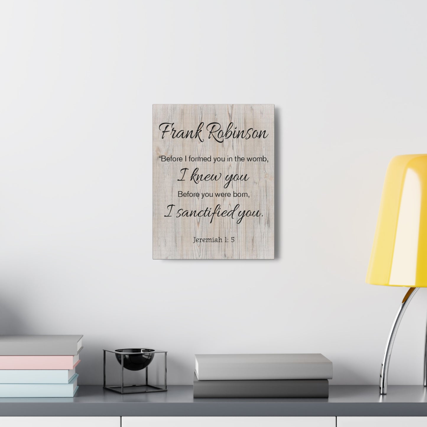 Personalized I Sanctified You Jeremiah 1:5 Bible Chapter Canvas Christian Wall Art Ready to Hang