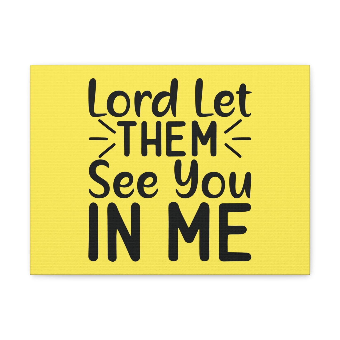 See You In Me Yellow John 17:23 Bible Canvas Christian Wall Art Ready to Hang