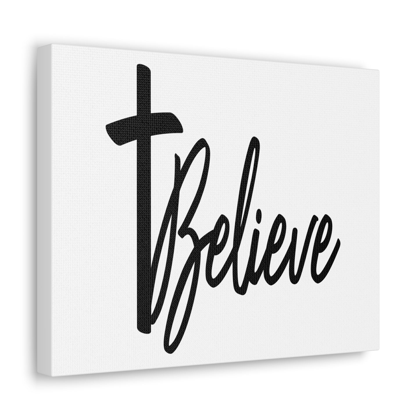 Believe Cross Mark 9:23 Christian Wall Art Print Ready to Hang