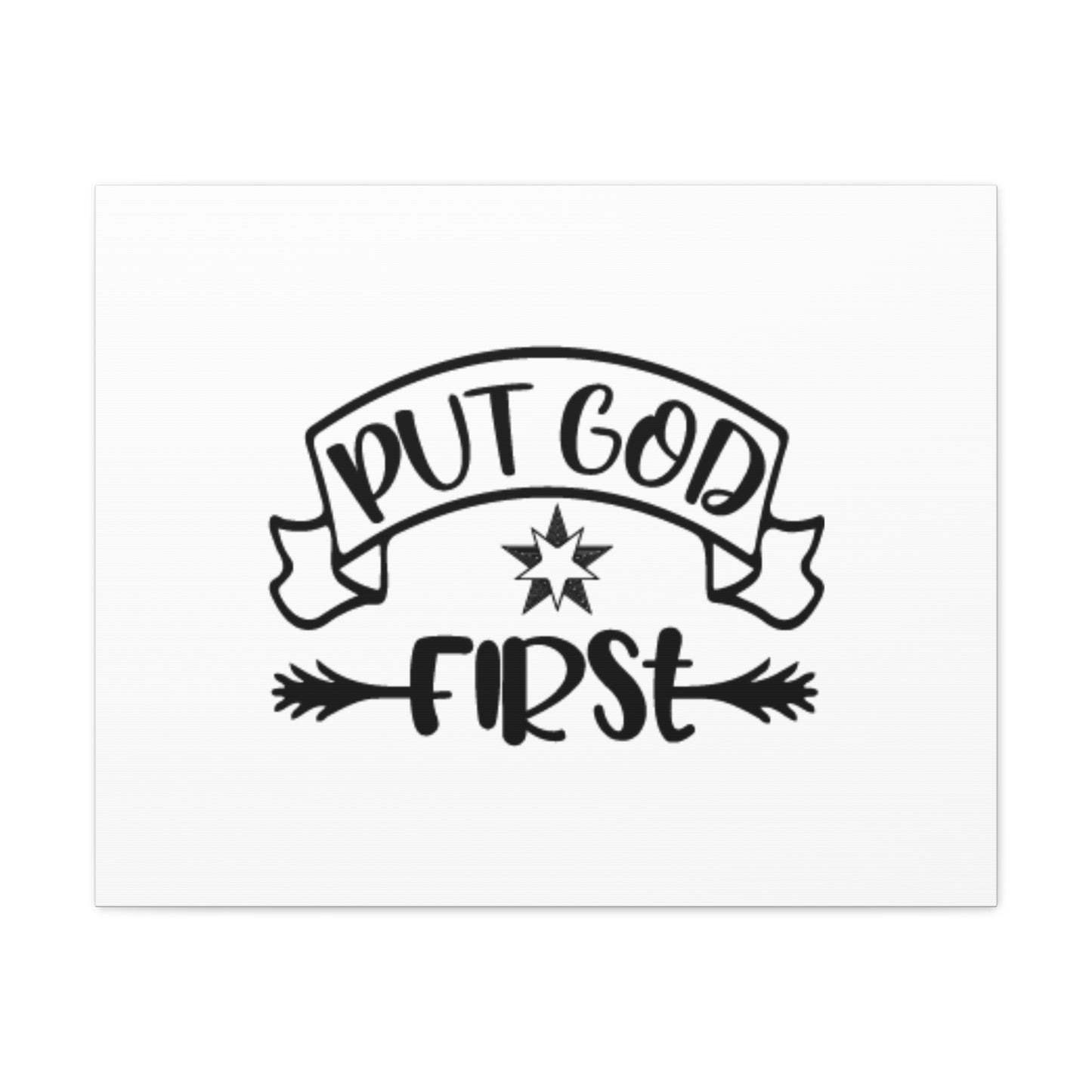 Put God First Matthew 6:33 Christian Wall Art Bible Verse Print Ready to Hang