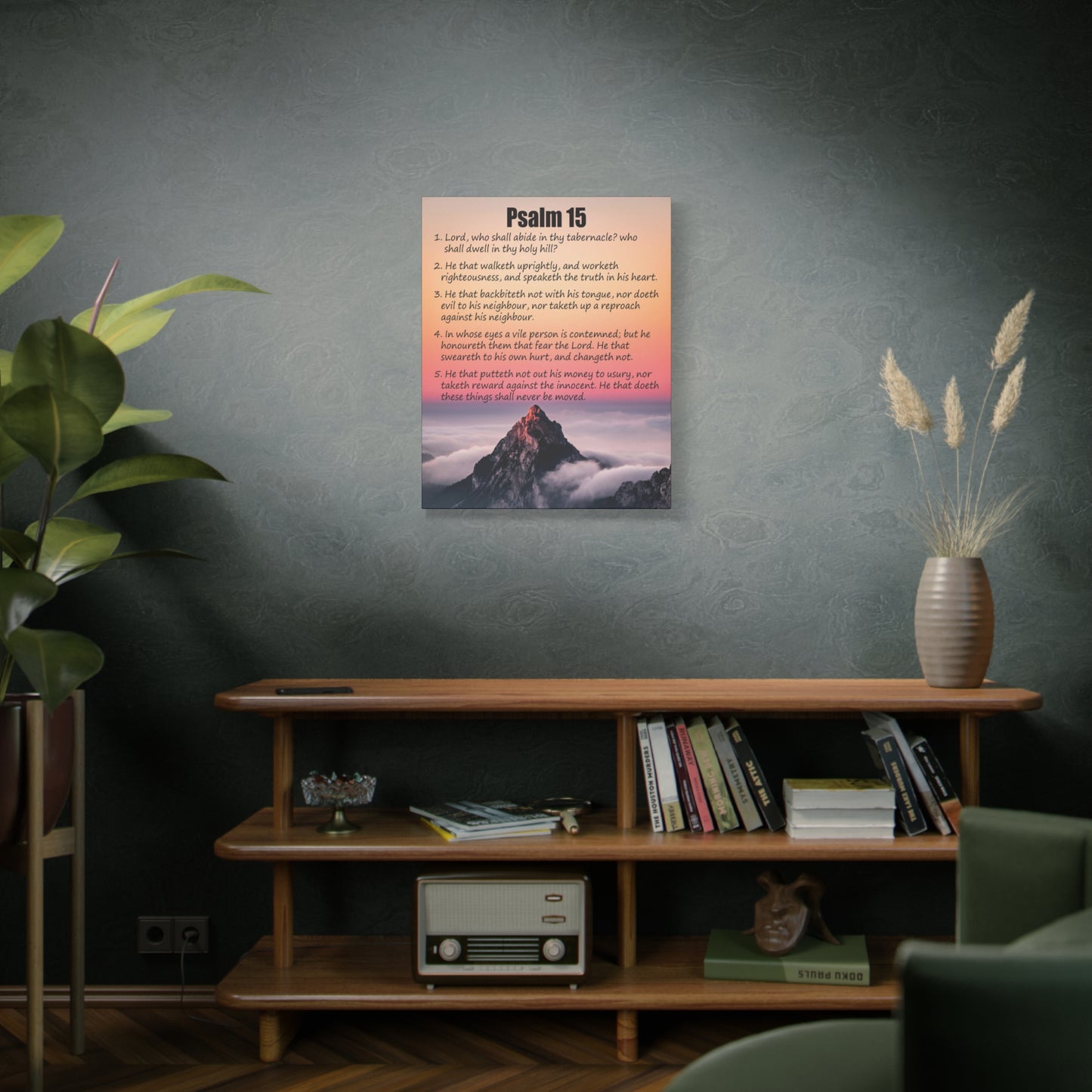 Scripture Walls Abide in God's Sanctuary Psalm 15:2 Christian Wall Art Print Ready to Hang
