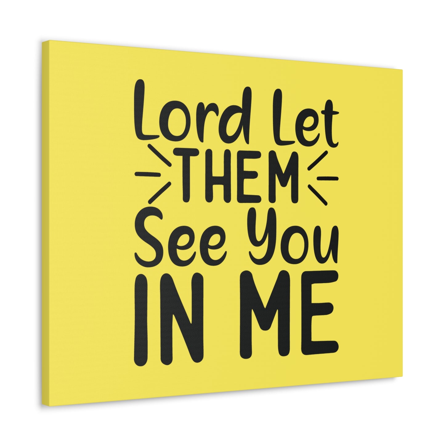 See You In Me Yellow John 17:23 Bible Canvas Christian Wall Art Ready to Hang
