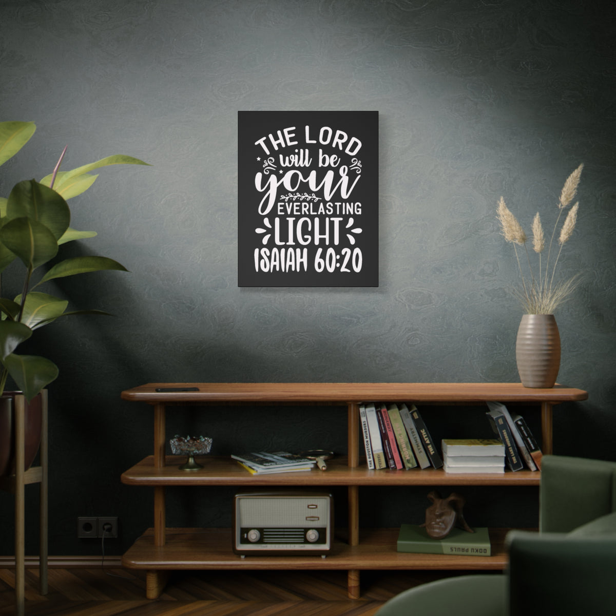 Scripture Walls Everlasting Life Isaiah 60:20 Bible Verse Canvas Christian Wall Art Ready to Hang Unframed
