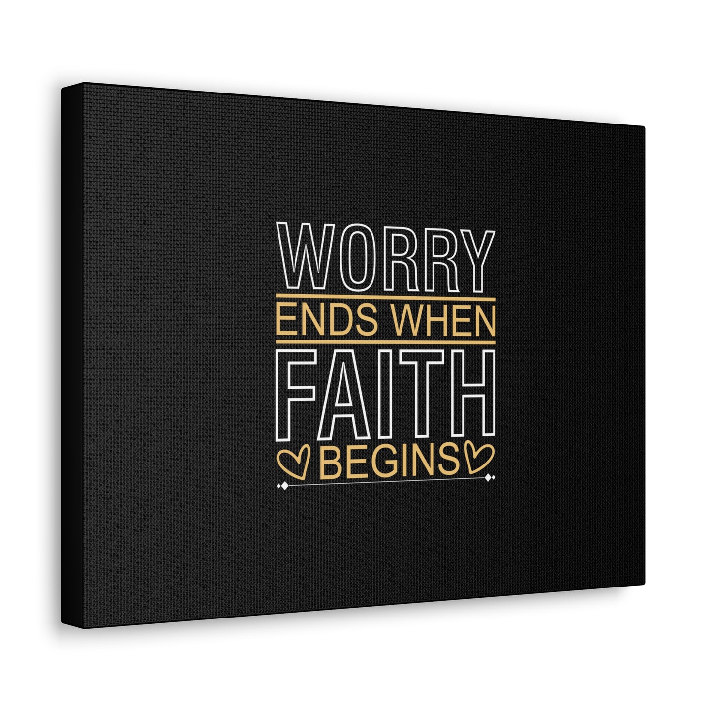 Worry Ends When Faith Begins 1 Peter 5:7 Christian Wall Art Bible Verse Print Ready to Hang