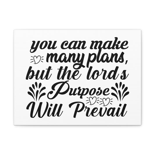 The Lord's Purpose Will Prevail Proverbs 19:21 Christian Wall Art Bible Verse Print Ready to Hang