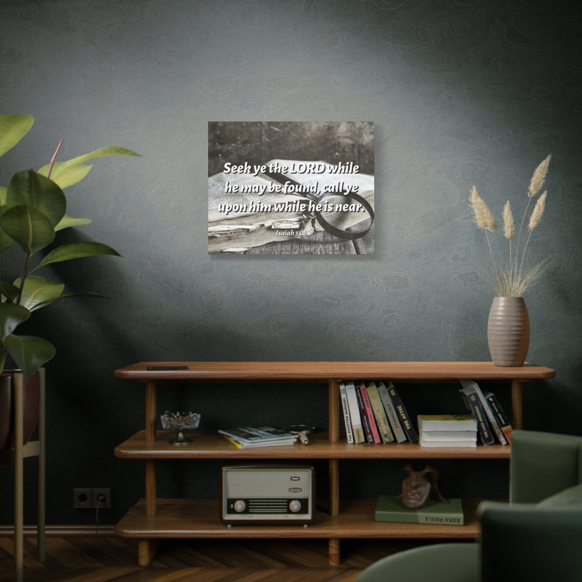 Scripture Canvas Be Found Isaiah 55:6 Christian Wall Art Bible Verse Print Ready to Hang