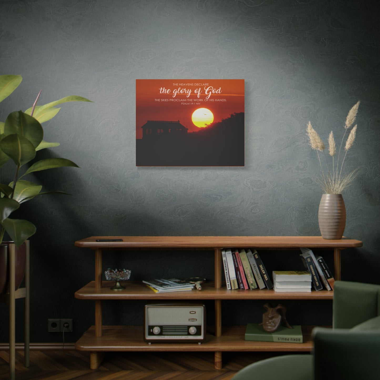 Scripture Walls The Heavens Psalm 19:1 Declare Bible Verse Canvas Christian Wall Art Ready to Hang