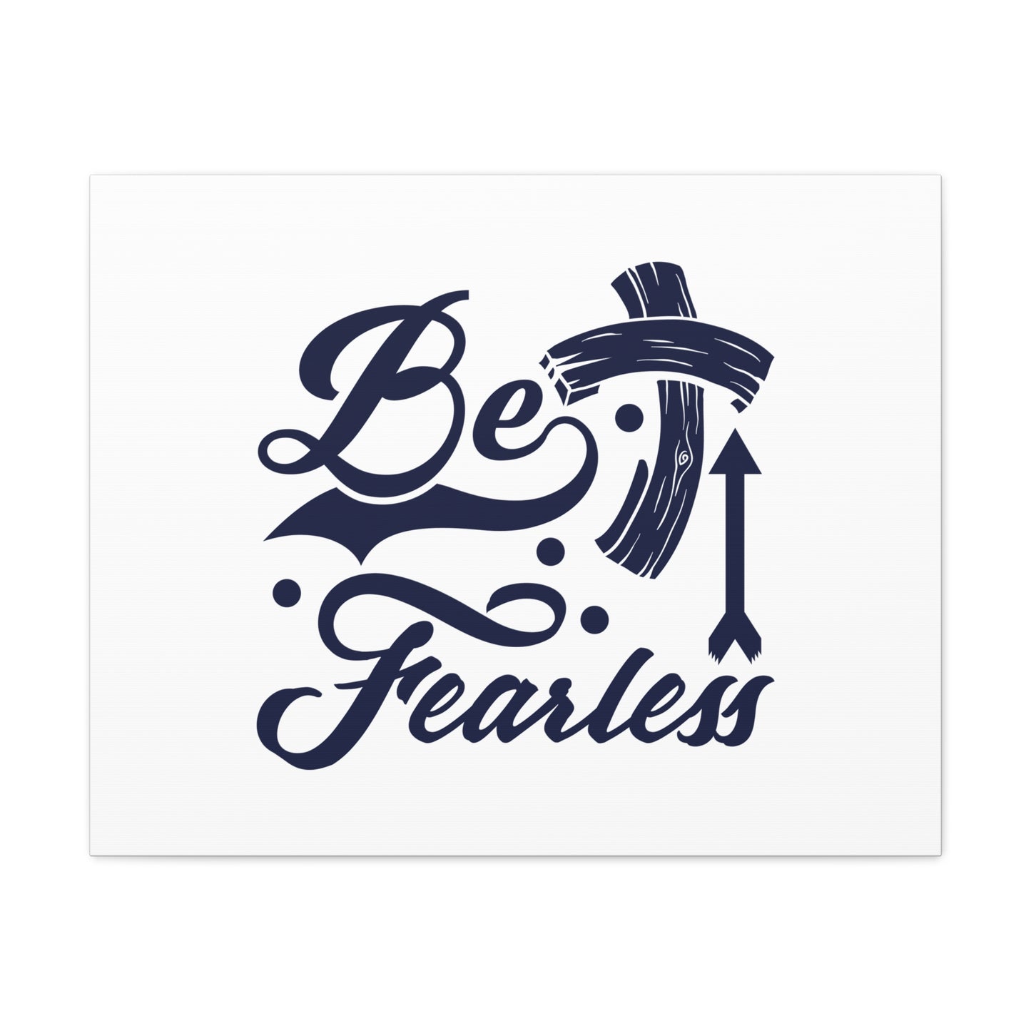Be Fearless 2 Timothy 1:7 Blue Cross Christian Wall Art Bible Verse Print Ready to Hang