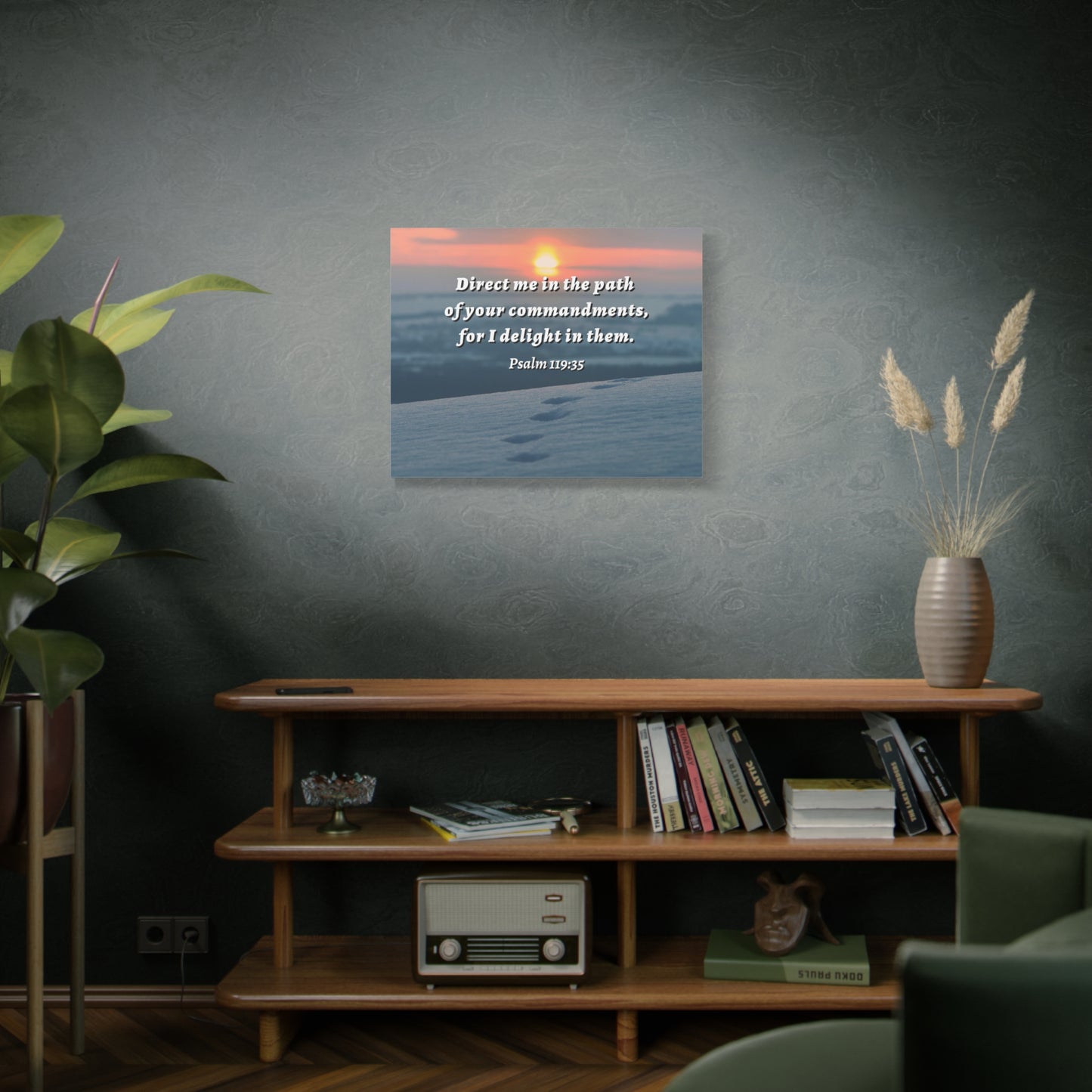 Scripture Walls Direct Me In The Path Psalm 119:35 Bible Verse Canvas Christian Wall Art Ready to Hang