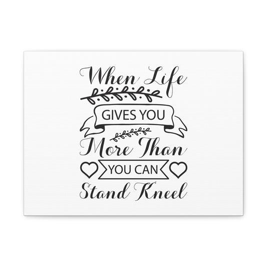 You Can Stand, Kneel Psalm 95:6 Christian Wall Art Bible Verse Print Ready to Hang
