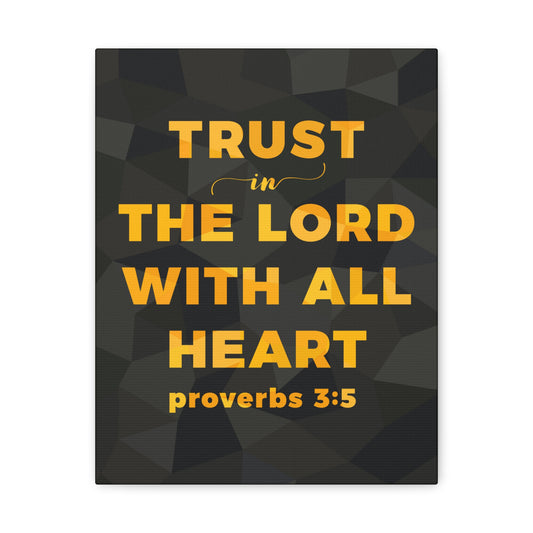 Trust In The Lord Proverbs 3:5 Christian Wall Art Bible Verse Print Ready To Hang