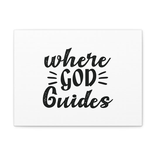 Where God Guides Psalms 32:8 Christian Wall Art Bible Verse Print Ready to Hang