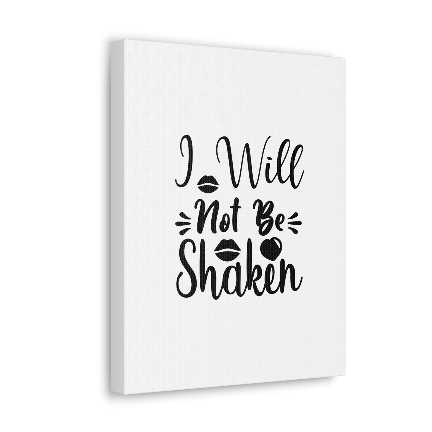 I Will Not Be Shaken Acts 2:25 Christian Wall Art Bible Verse Print Ready to Hang