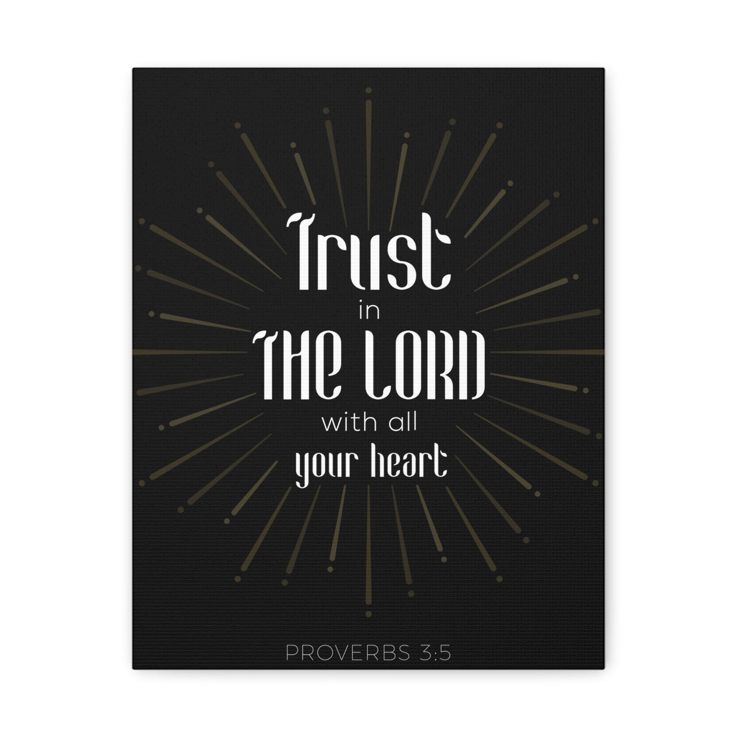 Trust In The Lord Proverbs 3:5 Christian Wall Art Bible Verse Print Ready To Hang